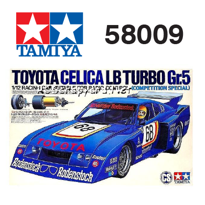 The Tamiya Celica LB Turbo RC car number 58009